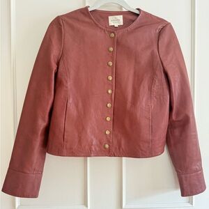 Sezane Marlys Leather Jacket - Size 36 - excellent condition!